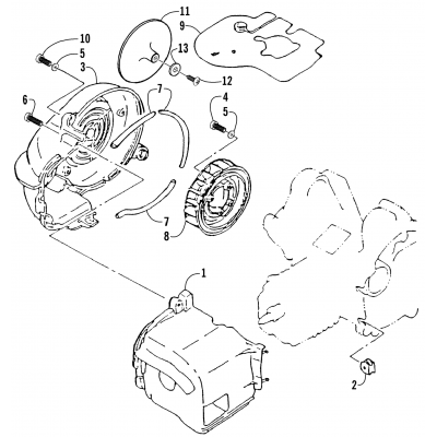 FAN AND AIR SHROUD ASSEMBLY