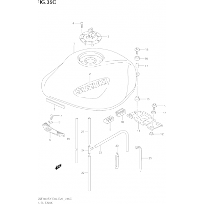 FUEL TANK (MODEL K3)