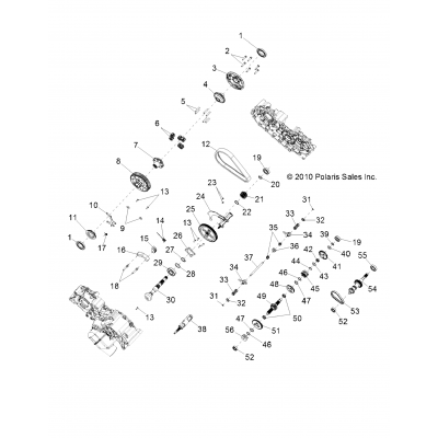 Drive Train, Main Gearcase Internal All Options