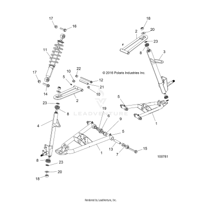 SUSPENSION, FRONT - A17HAA15N7 (100781)