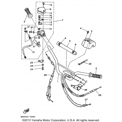 Steering Handle Cable