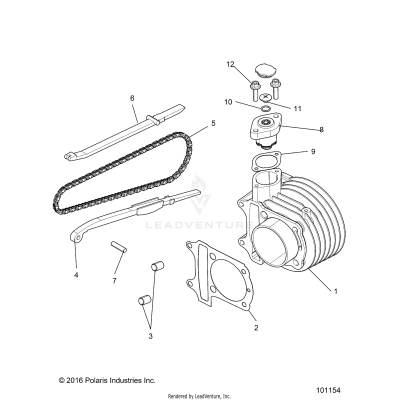 ENGINE, CYLINDER COMP - A17HAA15N7 [101154]