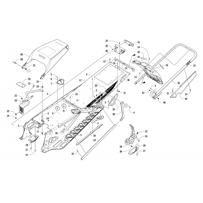 TUNNEL, REAR BUMPER, AND SNOWFLAP ASSEMBLY