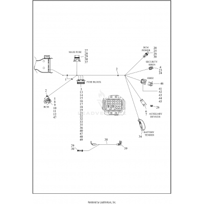 WIRING HARNESS, MAIN - FLHTCUTGSE (8 OF 9)