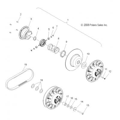 Drive Train, Secondary Clutch All Options