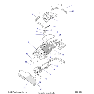 BODY, REAR RACK - A23SXE95PG/PK (C0211550)