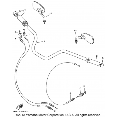 Steering Handle Cable