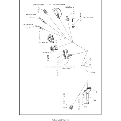 WIRING HARNESS, MAIN - FLHX (4 OF 11)