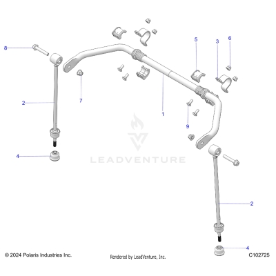 SUSPENSION, STABILIZER BAR - A25SLE95CF/FF/EF (C102725)