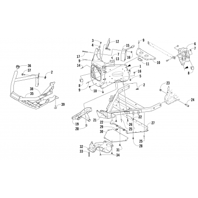 FRONT BUMPER AND FRAME ASSEMBLY