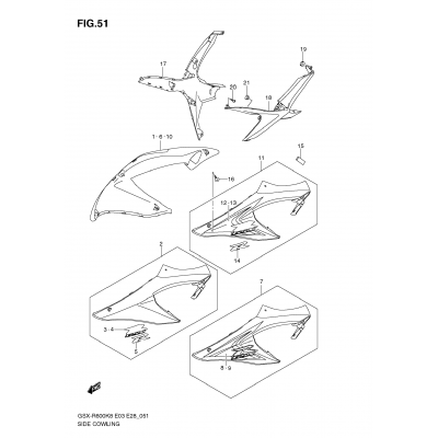 SIDE COWLING (MODEL K8)