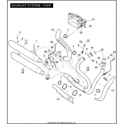 EXHAUST SYSTEM - FXDF