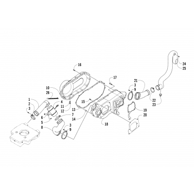 CASE/BELT COOLING ASSEMBLY