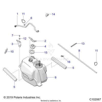 BODY, FUEL TANK ASM. - A19SDE57F1/SDA57F1 (C102067)