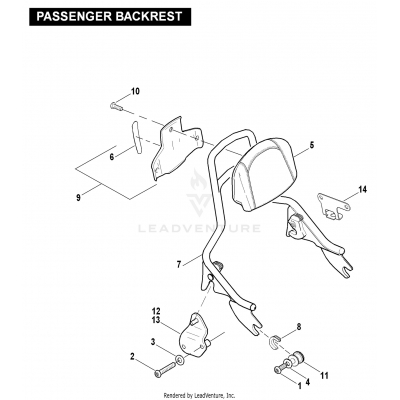 PASSENGER BACKREST