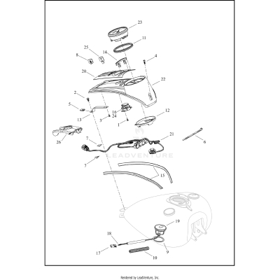 INSTRUMENTS, FUEL TANK - FLHFB, FLHRXS