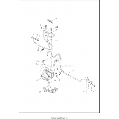 BRAKE LINES & MODULE, REAR - ABS