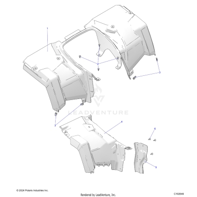BODY, REAR CAB - A25SKE57C1/CK/E1/EK (C102646)