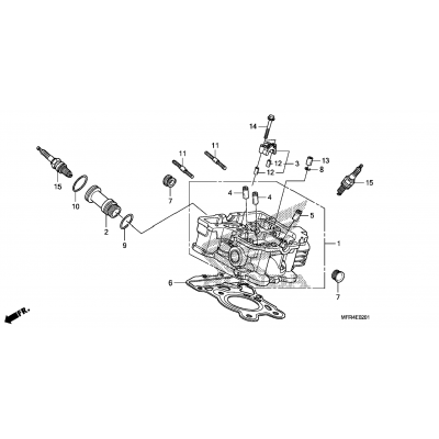 REAR CYLINDER HEAD