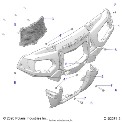 BODY, FRONT BUMPER and MOUNTING - A25SYE95PL (C102274-2)