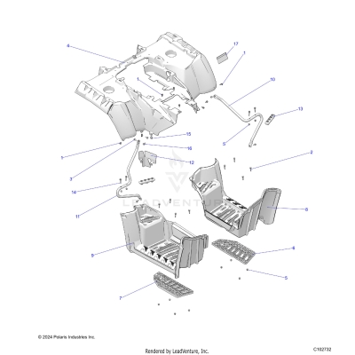 BODY, REAR CAB and FOOTWELL - A25SYY95AH (C102732)