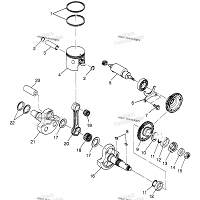 Piston & Crankshaft Sport 400L W97ba38c (4940124012C014)