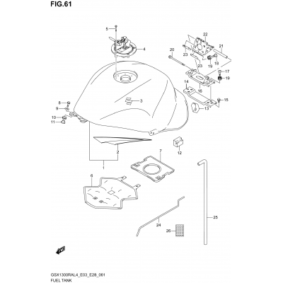 FUEL TANK (GSX1300RAL4 E33)