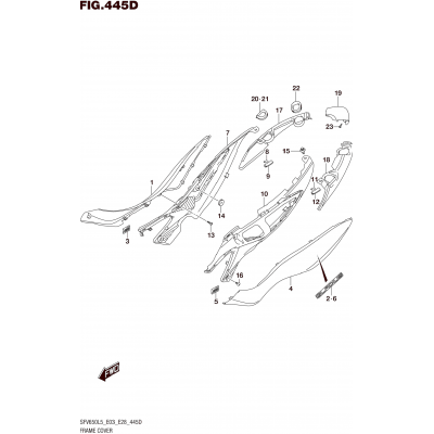 FRAME COVER (SFV650AL5 E28)