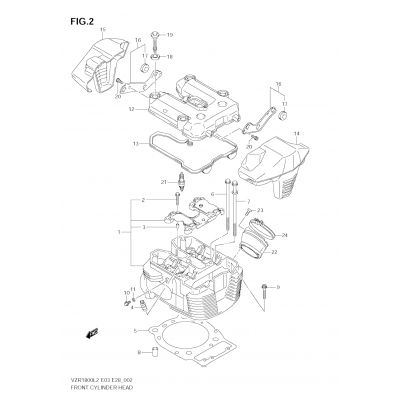 FRONT CYLINDER HEAD