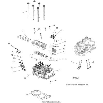 ENGINE, CYLINDER HEAD, CAM and VALVES - A19SXN85A8 [100601]