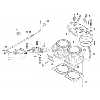 CYLINDER AND HEAD ASSEMBLY