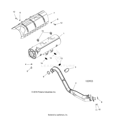 ENGINE, EXHAUST - A19SYE85BH (100903)
