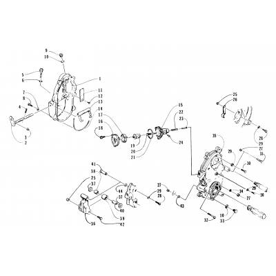 DROPCASE AND CHAIN TENSION ASSEMBLY