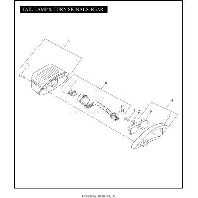 TAIL LAMP & TURN SIGNALS, REAR