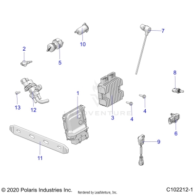ELECTRICAL, SWITCHES, SENSORS, ECU and CONTROL MODULES - A25SXN85A4 (C102212-1)