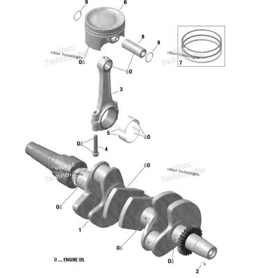 Engine - Crankshaft And Pistons