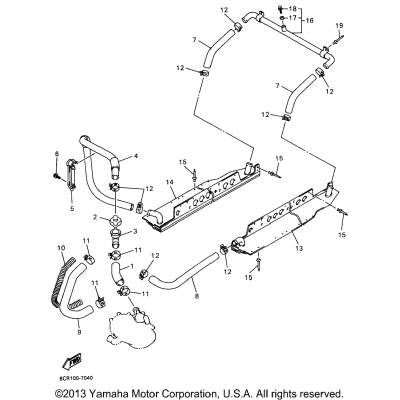 Radiator Hose For Vx600