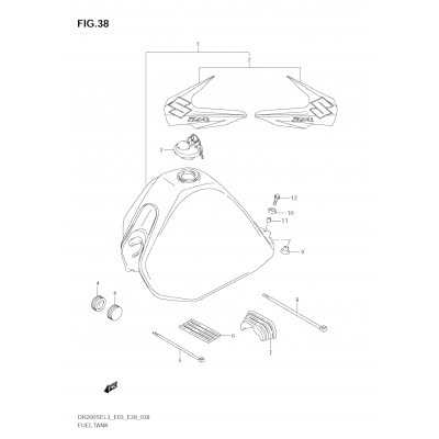 FUEL TANK (DR200SEL3 E33)