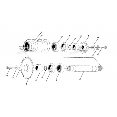 Details Front Drive Assembly Center Tightener Assembly Pn 1380023