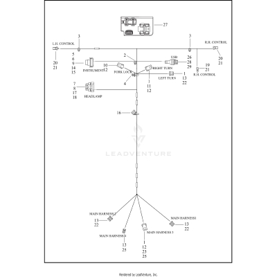 WIRING HARNESS JUMPER - FRONT