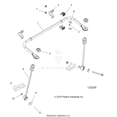 SUSPENSION, STABILIZER BAR, REAR - A17DAE57AM (100689)