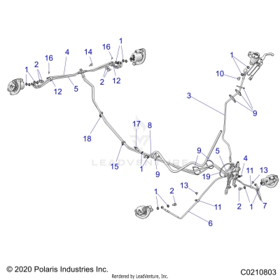 BRAKES, BRAKE LINES - A25SVE95PG (C0210803)