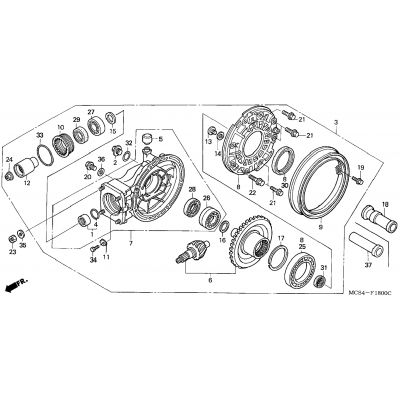 FINAL DRIVEN GEAR (ST1300)