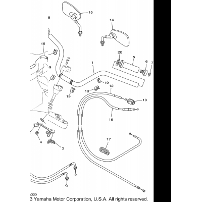 Steering Handle Cable