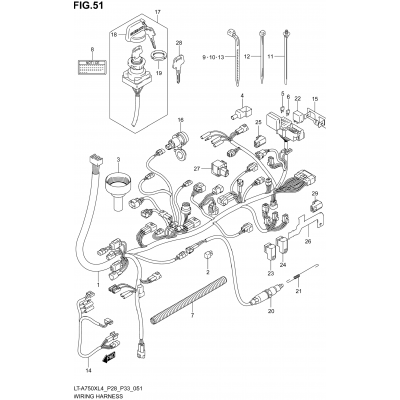 WIRING HARNESS (LT-A750XZL4 P33)