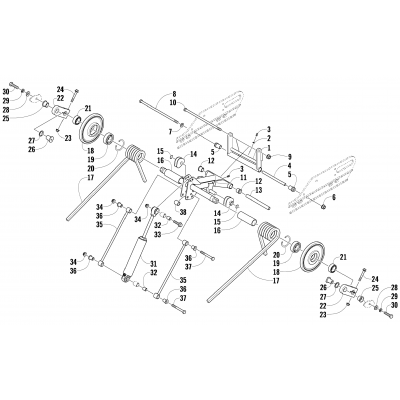 REAR SUSPENSION REAR ARM ASSEMBLY