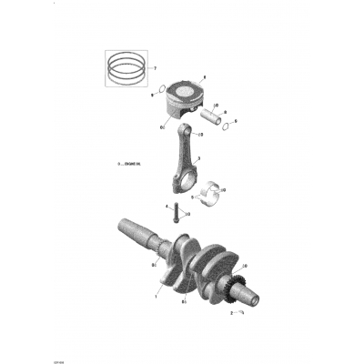 01- Crankshaft, Pistons And Balance Shaft - 600 ACE