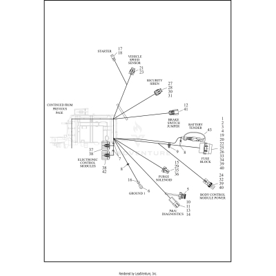 WIRING HARNESS, MAIN, NON-ABS (3 OF 4)