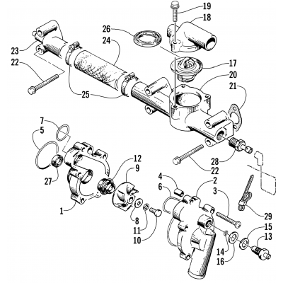 WATER PUMP/WATER MANIFOLD