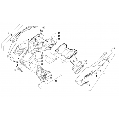 HOOD AND AIR INTAKE ASSEMBLY